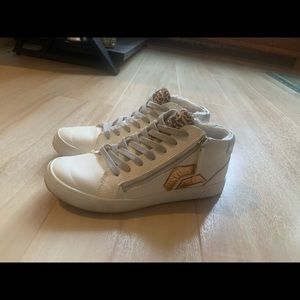 Sam Edelman Zonya Sneakers Leopard Metallic Gold